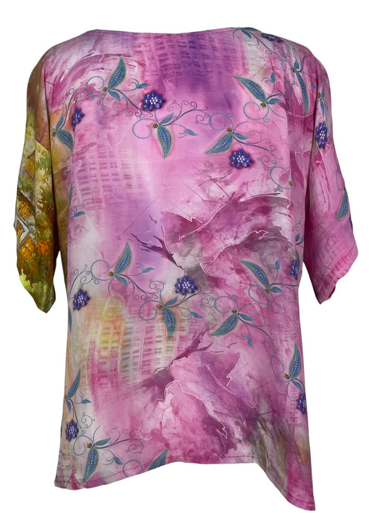 Pure Silk Side Slit Top