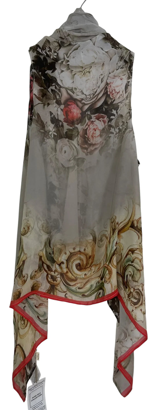 Dark Rose Silk Versatile Vest