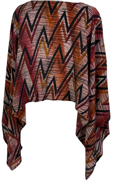 SILK CAPELET PONCHO