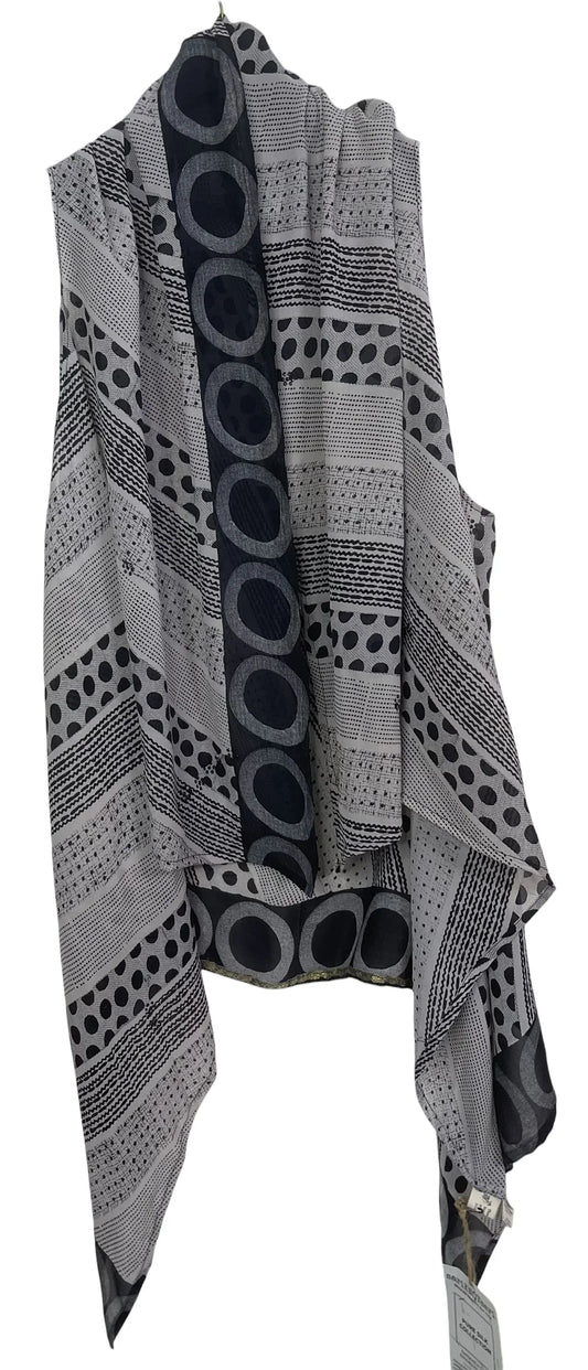 Pattern silk versatile vest