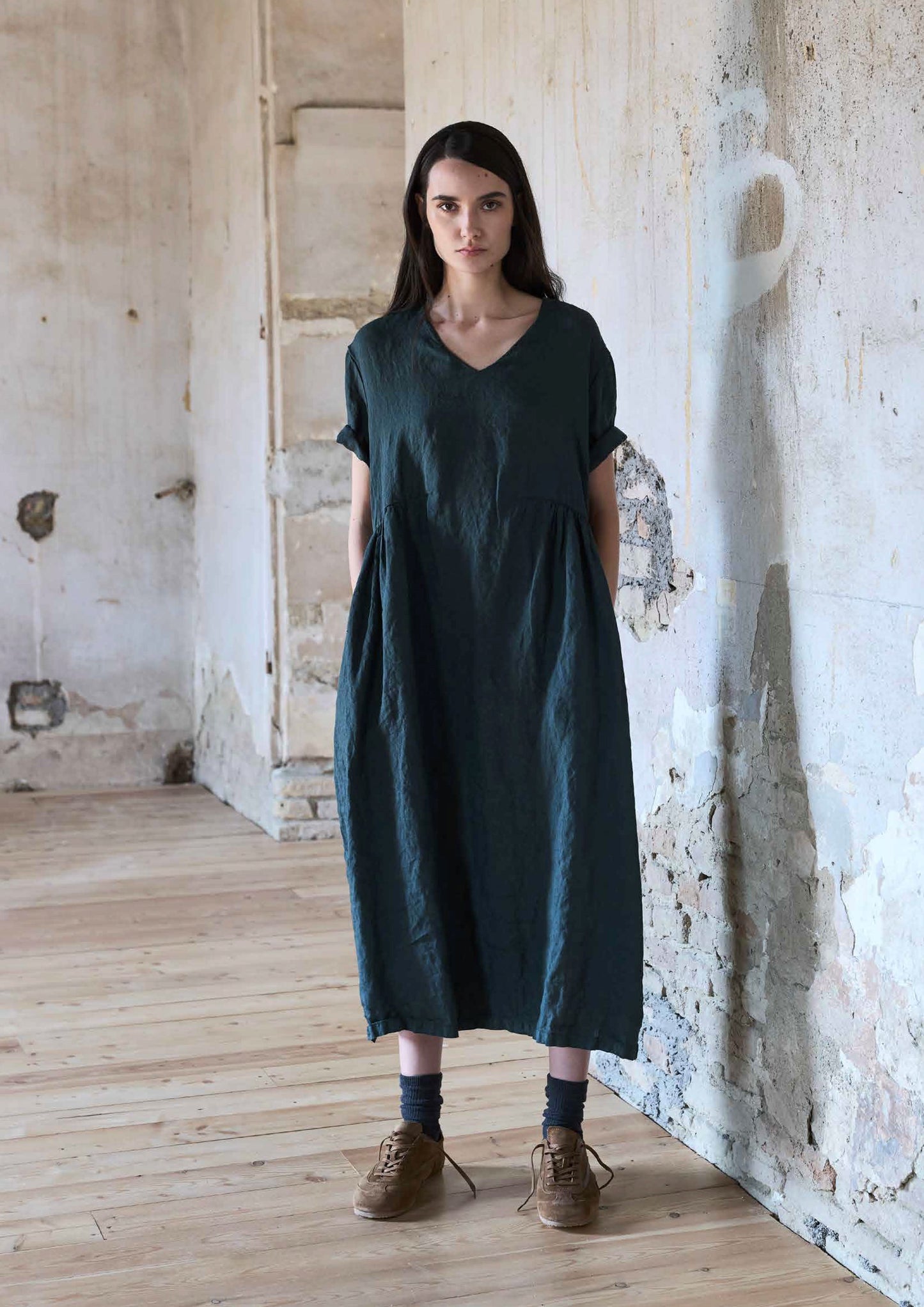 Waffle Cotton Dress