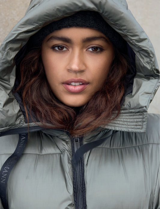 Long Hooded Puffer Coat