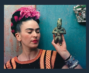 FRIDA KHALO RED ROSE EARRINGS