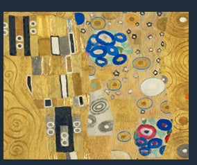 KLIMT BLUE TRIANGLE EARRING