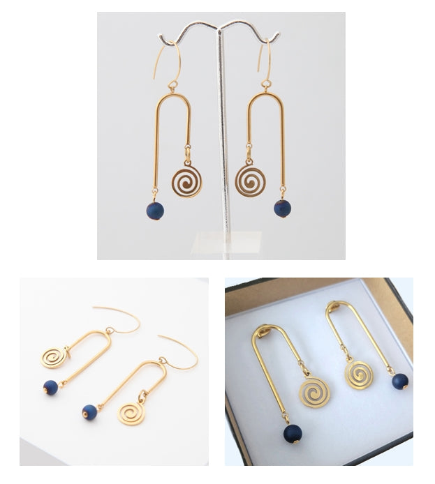 KLIMT ASYMETRICAL HOOP EARRINGS