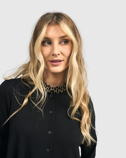 ALEMBIKA -LONG BLACK DUSTER JKT