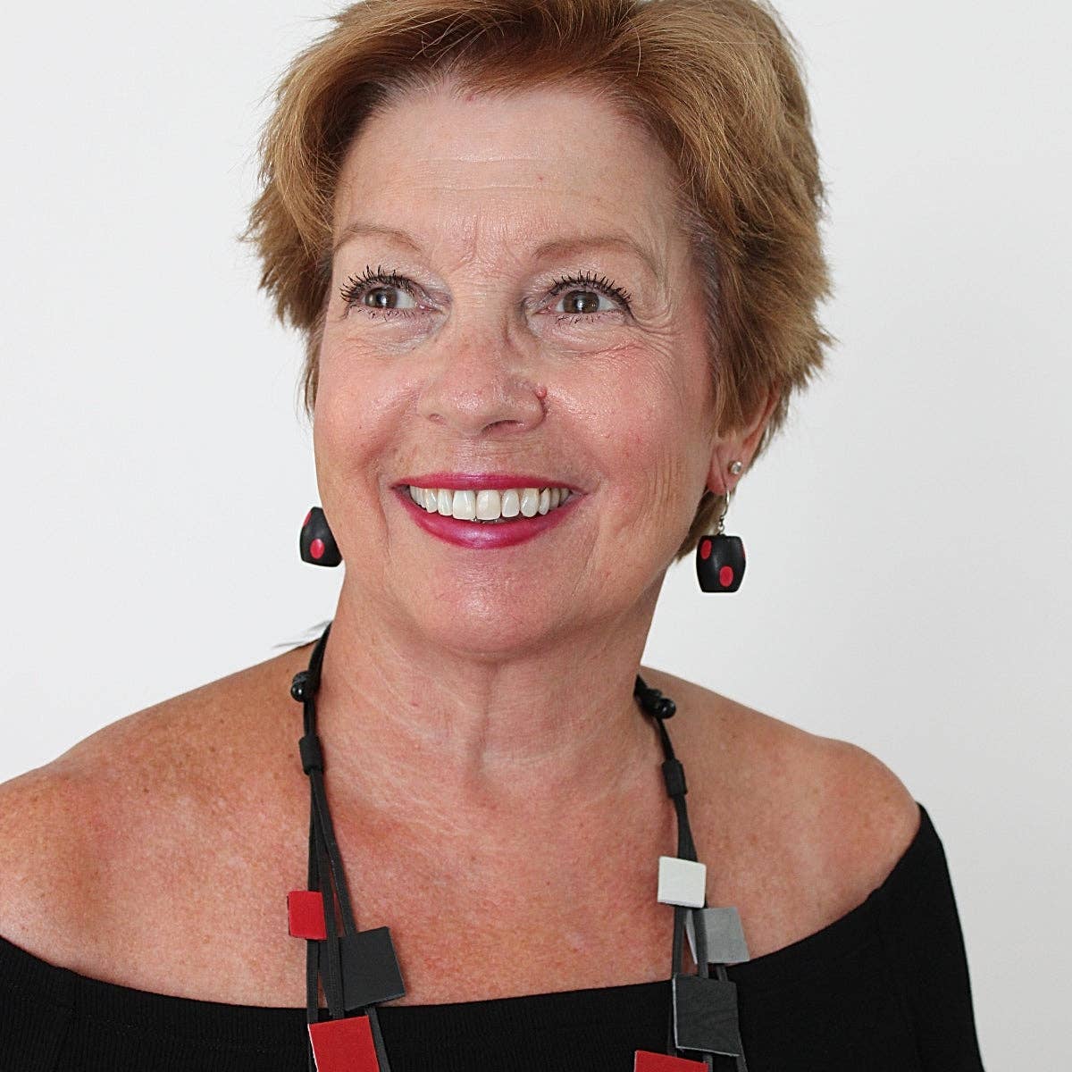 Sylca Designs - Black/Red Lyla Earrings