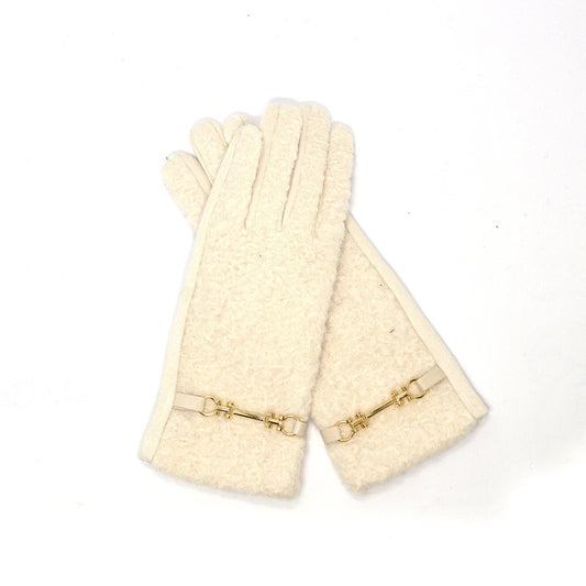 Beige Gloves