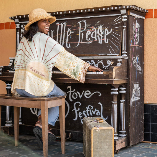 Radiate Love Pixie Duster Cropped Kimono w/ Sunrise