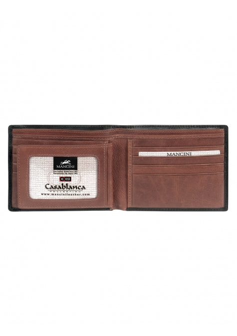 MENS BILLFOLD W/REMOVALBE PASSCASE RFID