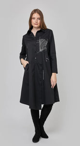 UCHUU-SHIRT DRESS WITH PRINTS