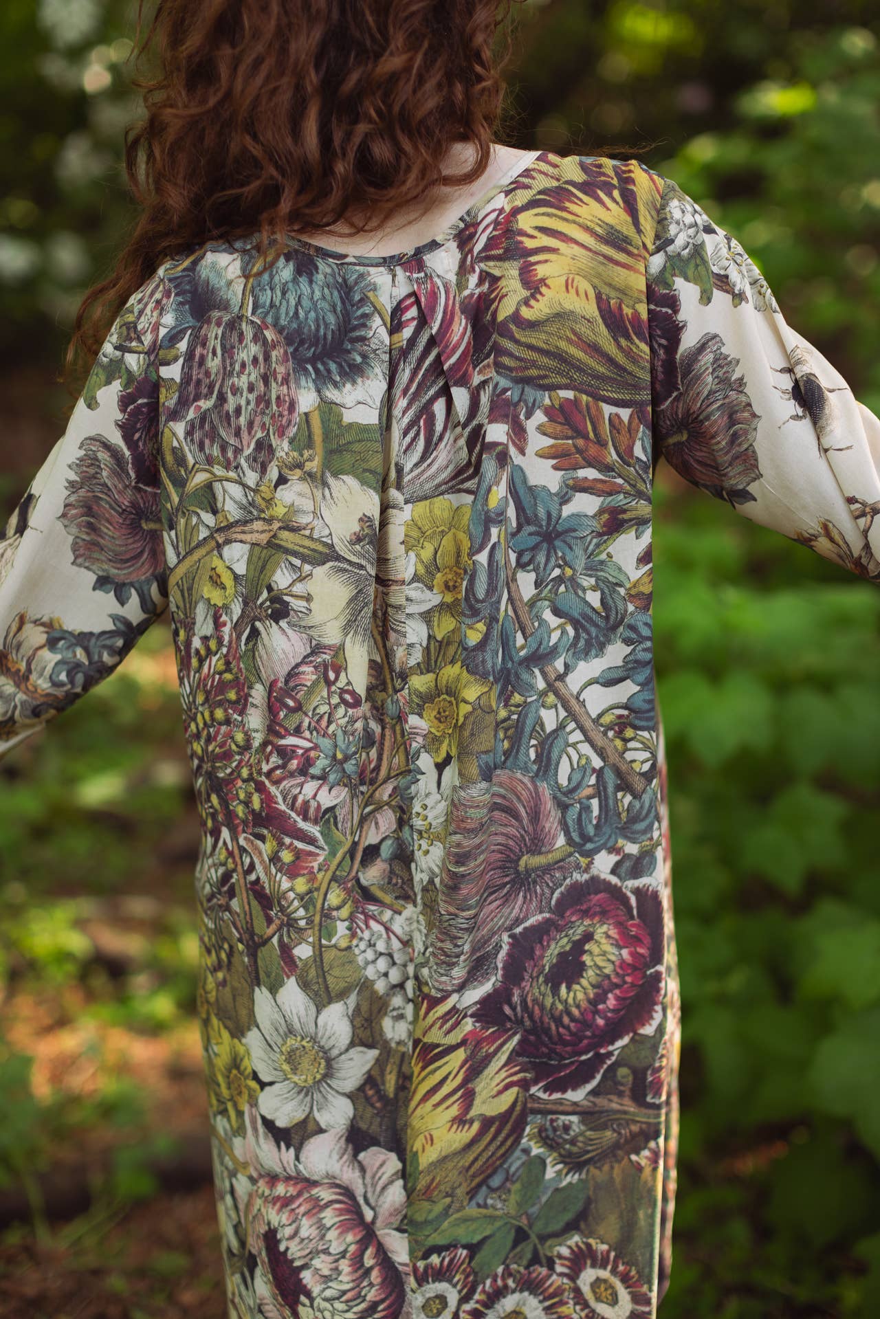 Love Grows Wild Artist Dress Tunic w/ Pockets, Bees & Floral - Suttles & Seawinds