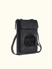 Zola - Washed Leather Rose phone Handbag