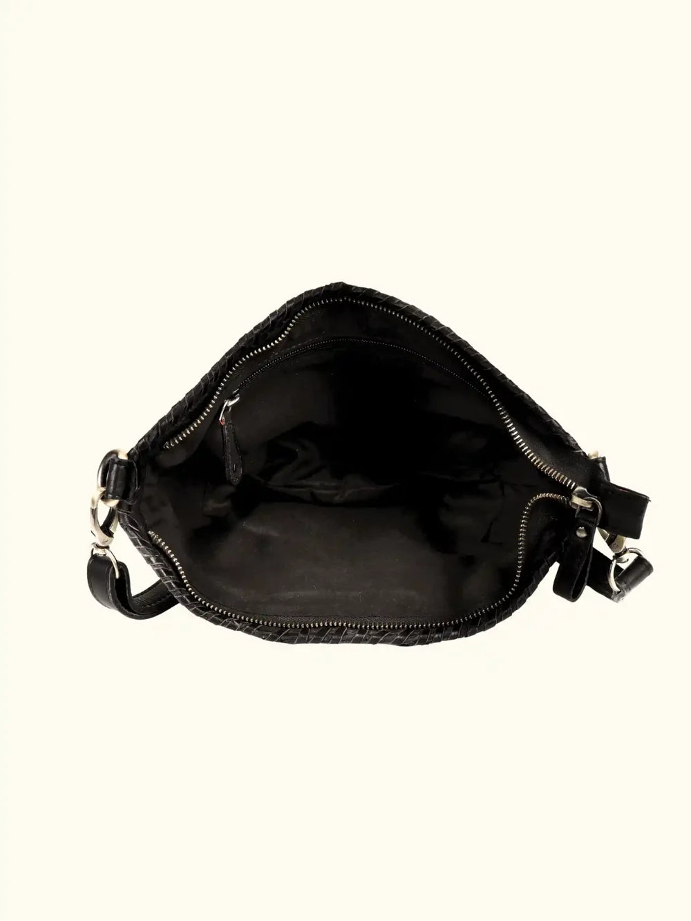 Sluce Washed Leather Rose adorned Handbag