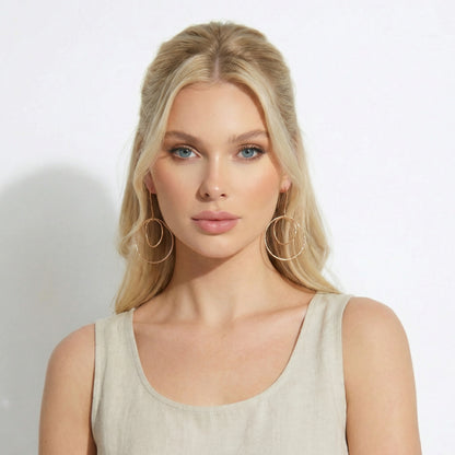 Long Hoop and Drop Earings - Suttles & Seawinds