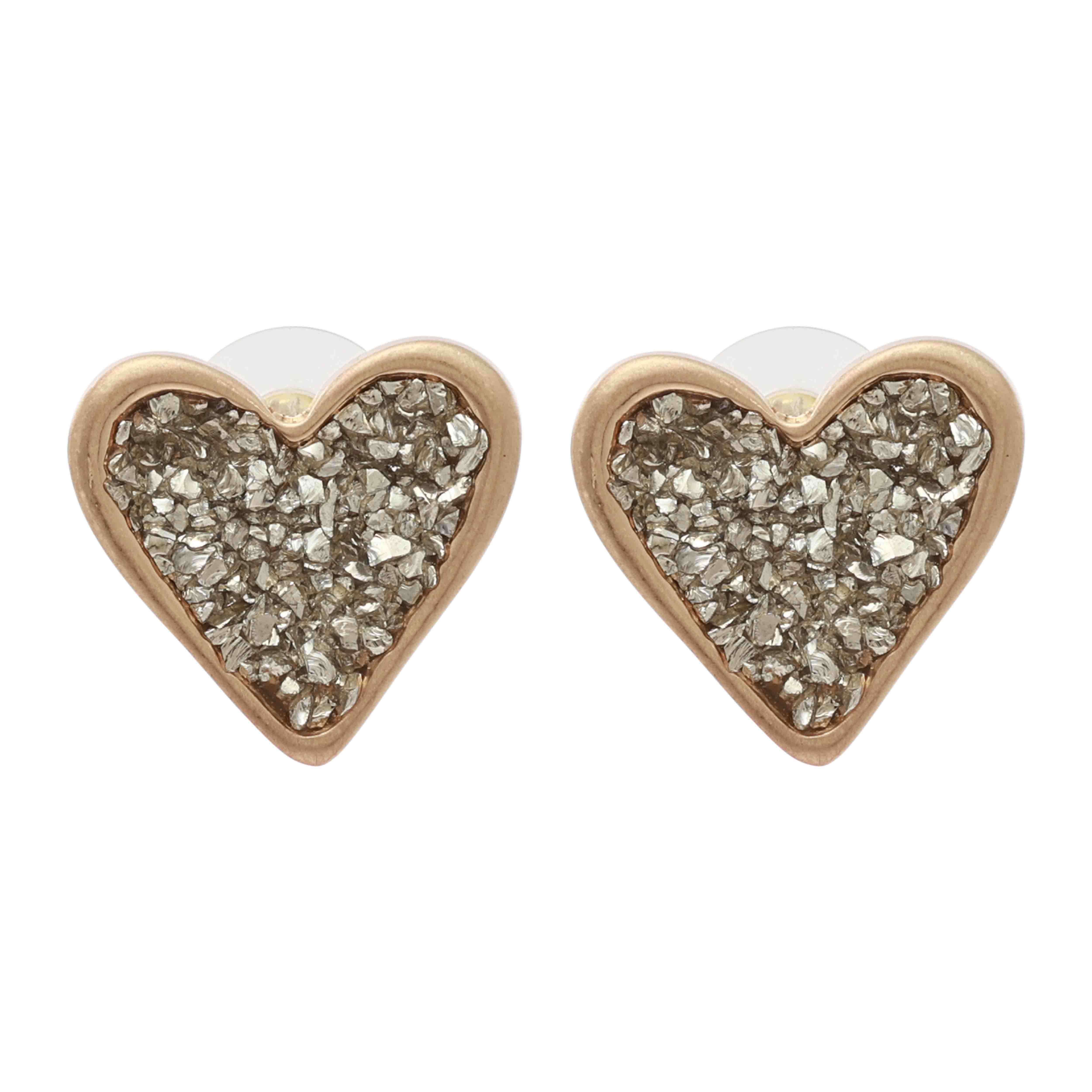 MERX - EARRING SAND GOLD/SILVER CRYSTALS