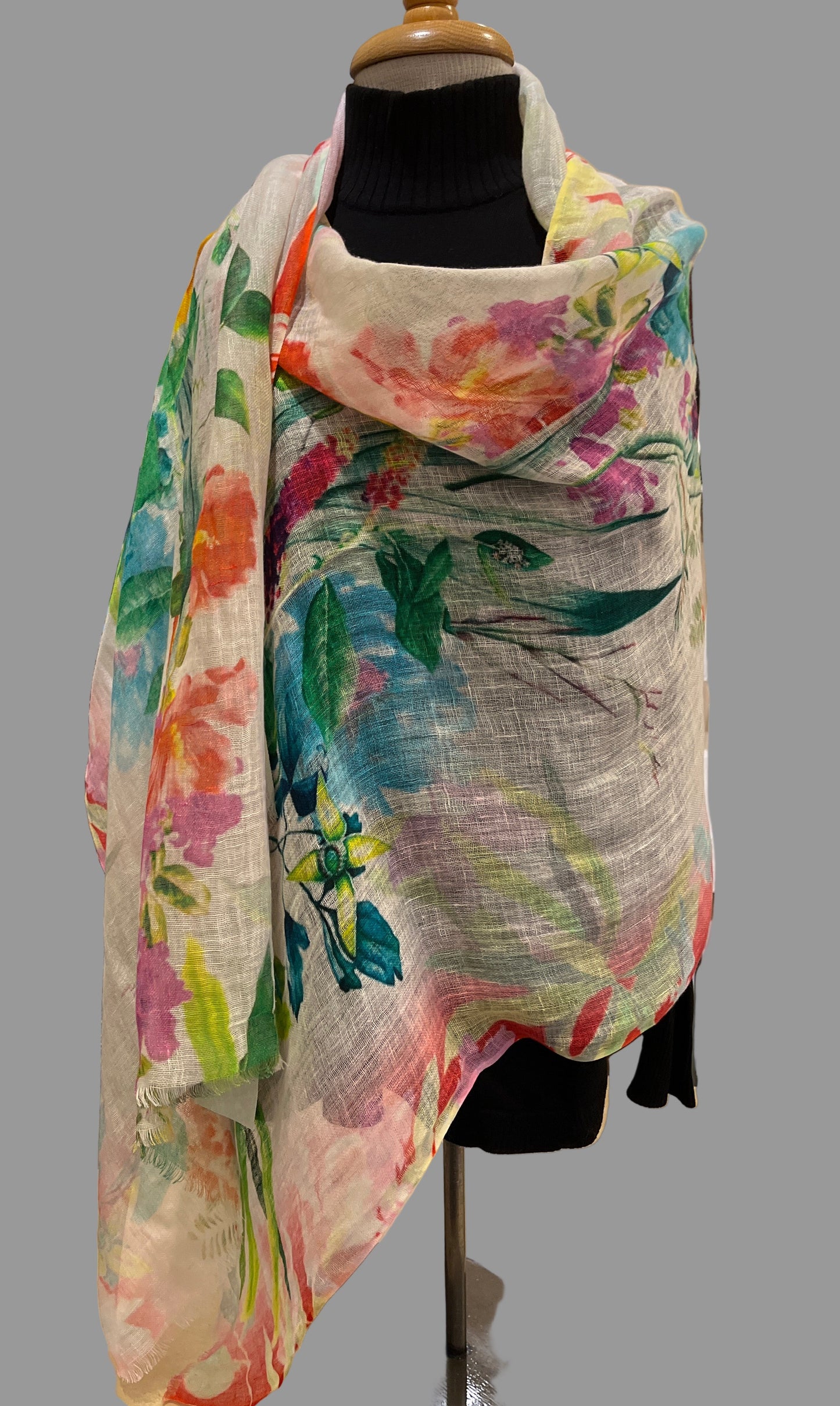 RADIANCE - LINEN  PRINT SCARF