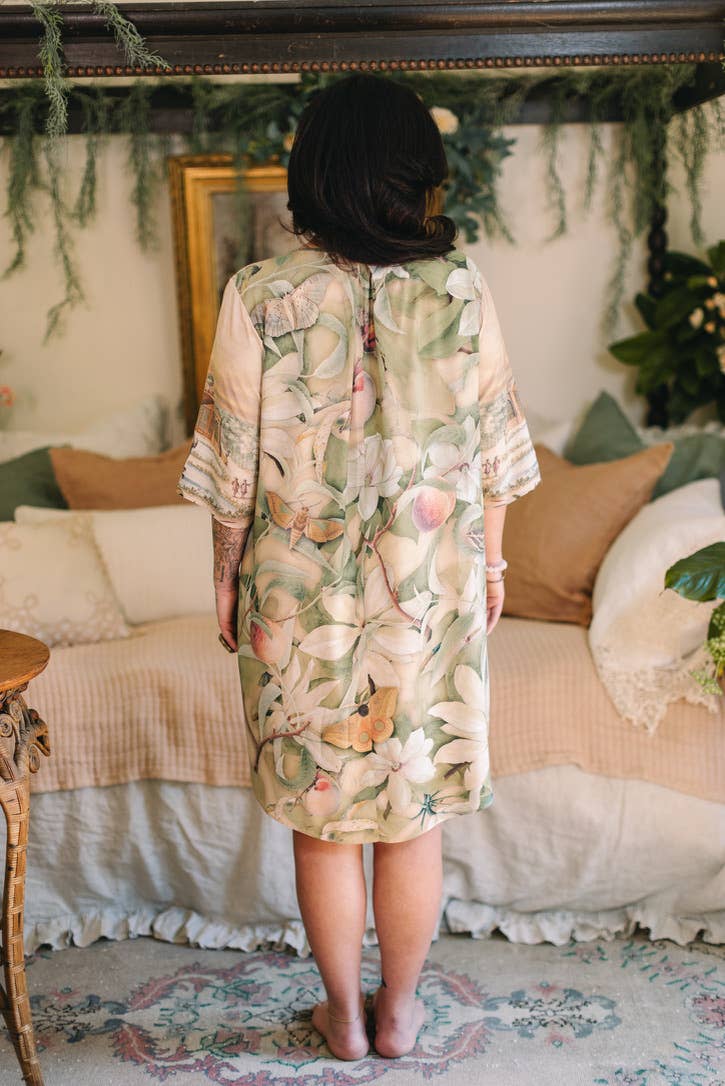 Fleur De Soleil Artist Dress w/ Pockets & Florals - Suttles & Seawinds