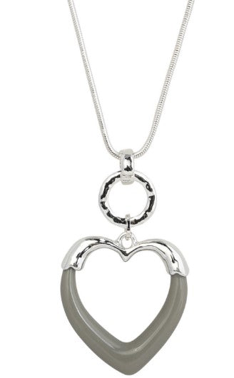 MERX - RESIN OPEN HEART NECKLACE