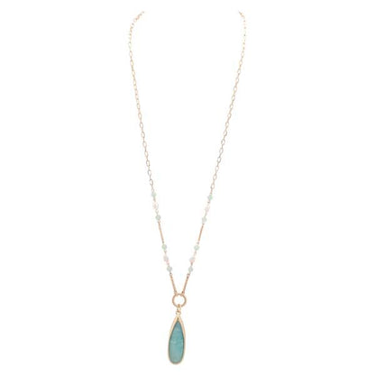 Aqua Teardrop Pendant - Suttles & Seawinds