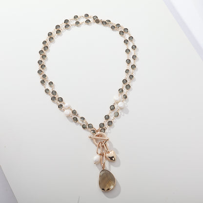 Chain Necklace Gold Brown - Suttles & Seawinds