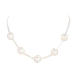 Load image into Gallery viewer, MERX -  GLASS PEARL &amp; FLAT CHAIN NECKLACE
