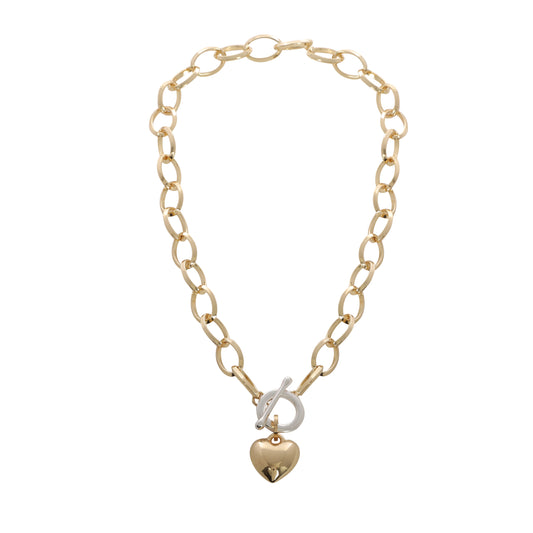 MERX - CHAIN & HEART NECKLACE