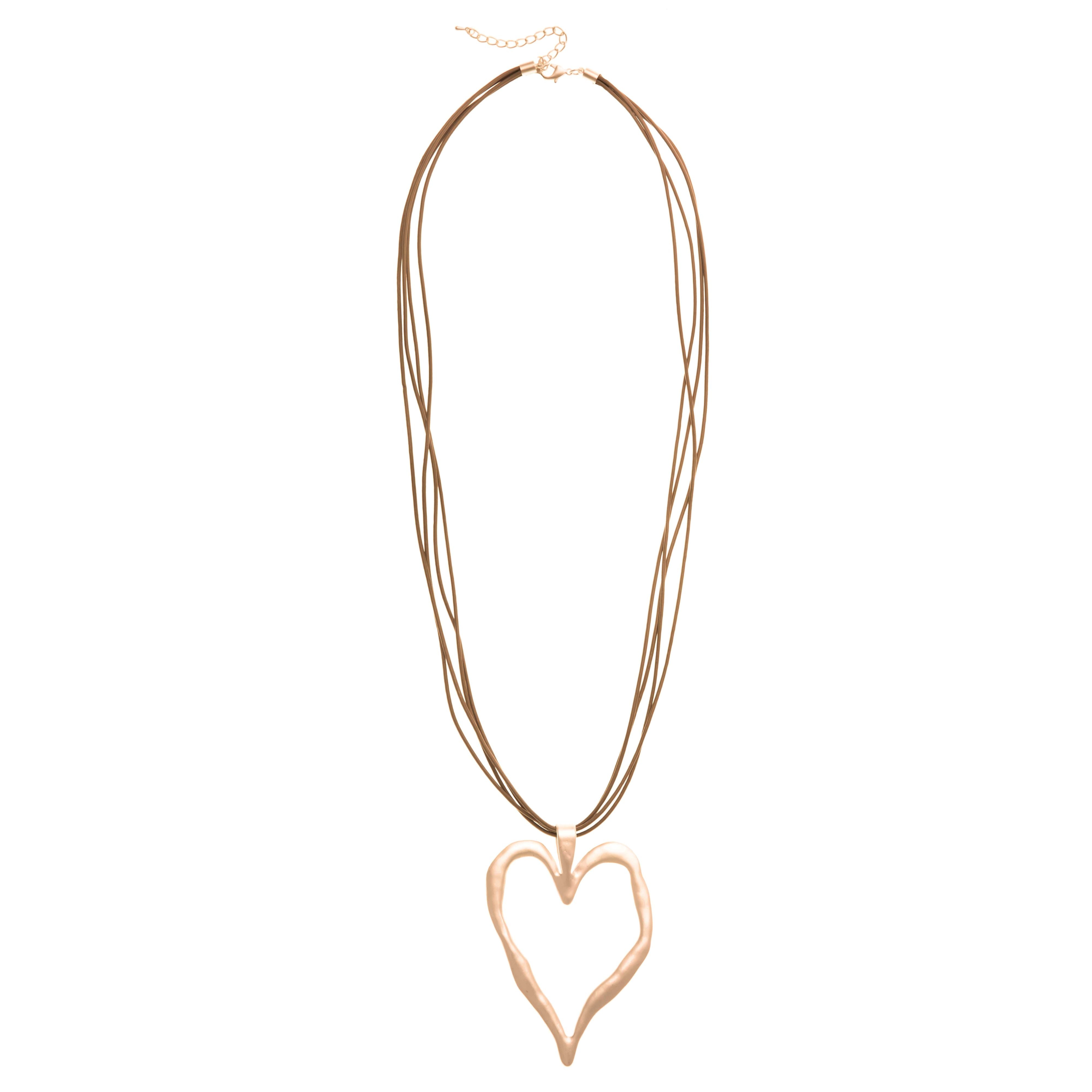 MERX - MELTING NECKLACE WITH LEATHER CORD