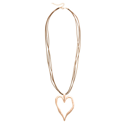 Melting Necklace With Leather Cord - Suttles & Seawinds