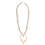 Load image into Gallery viewer, MERX - MELTING NECKLACE WITH LEATHER CORD
