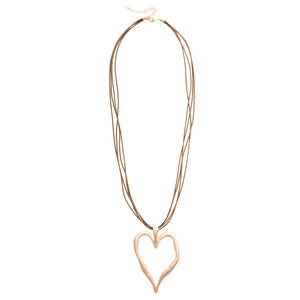 MERX - MELTING NECKLACE WITH LEATHER CORD