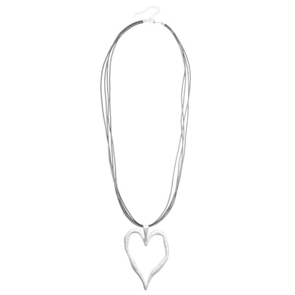 Melting Necklace With Leather Cord - Suttles & Seawinds