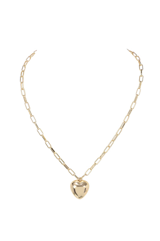 MERX -  HEART NECKLACE SHINY