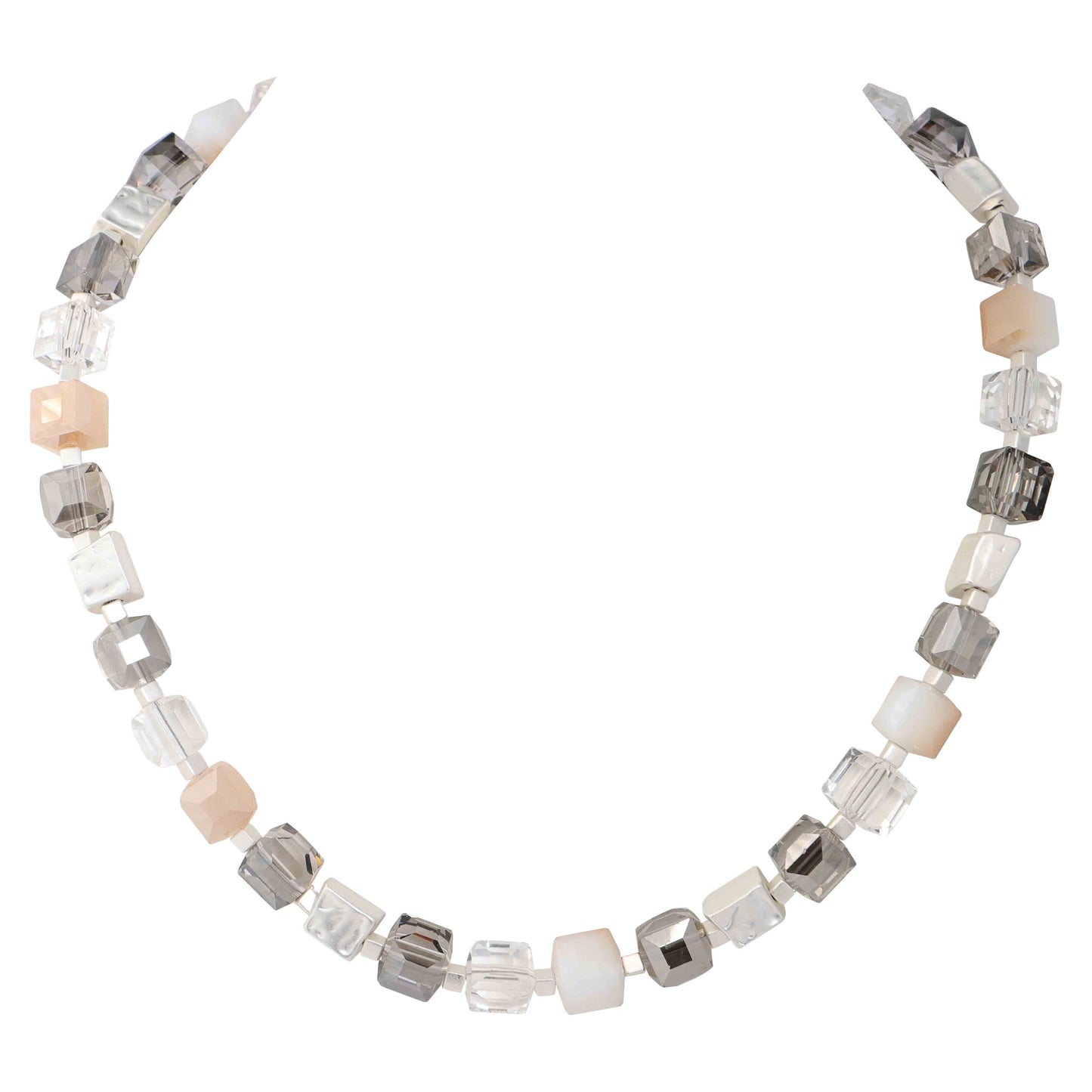 MERX -CRYSTAL  CUBOID NECKLACE