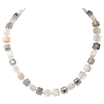 Crystal  Cuboid Necklace - Suttles & Seawinds