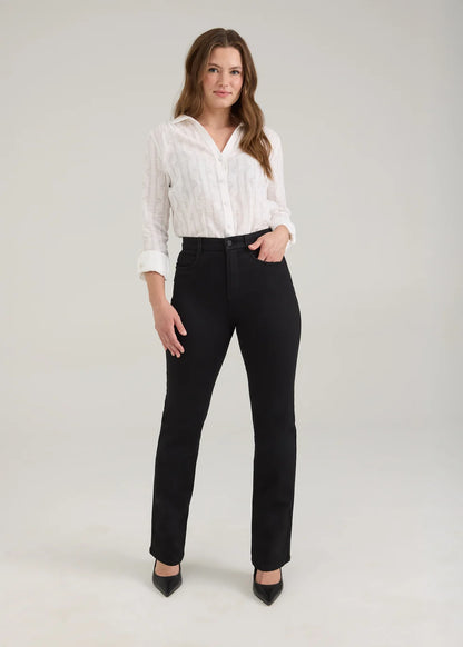 Peggy Petite Bootleg Denim - Black