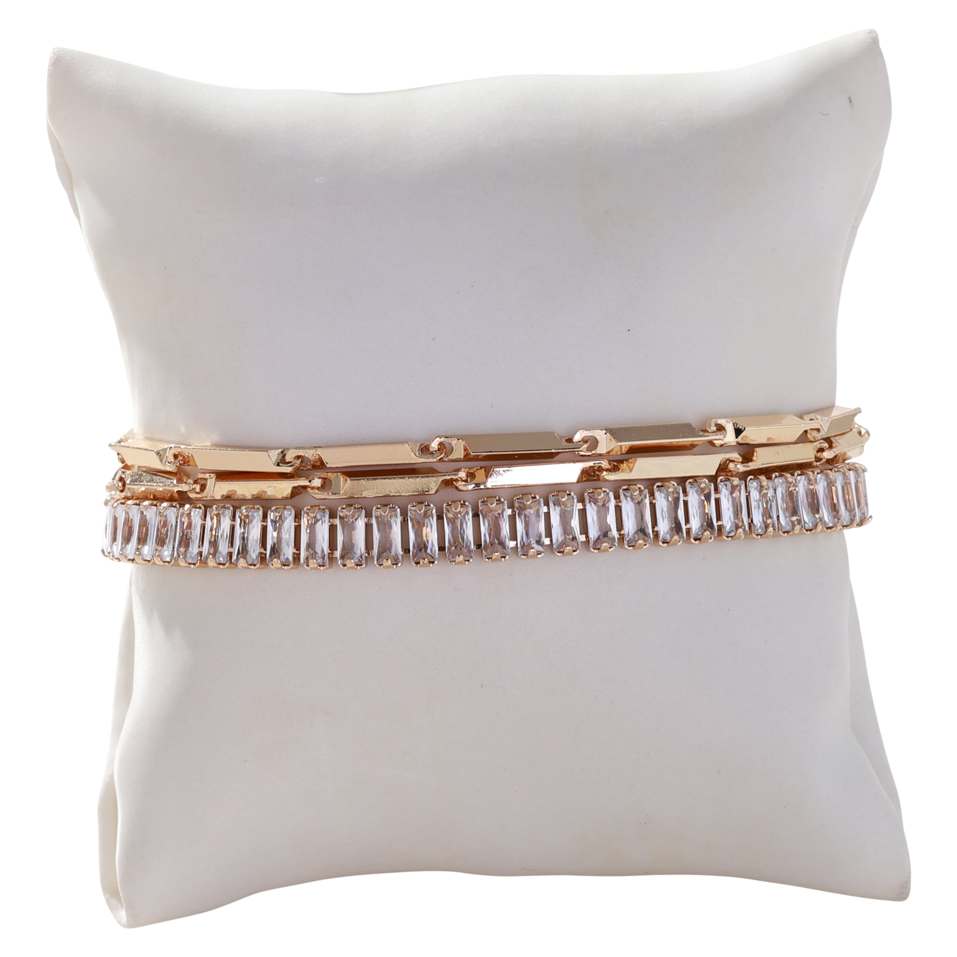 Layered Bracelet Featuring Crystals and Beads - Suttles & Seawinds