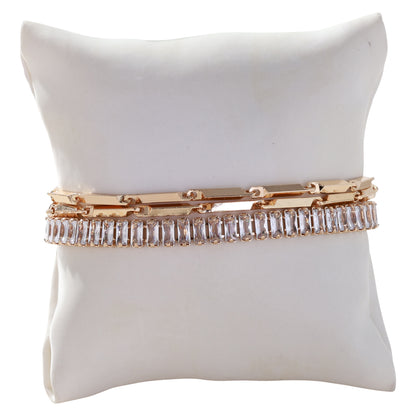 Layered Bracelet Featuring Crystals and Beads - Suttles & Seawinds