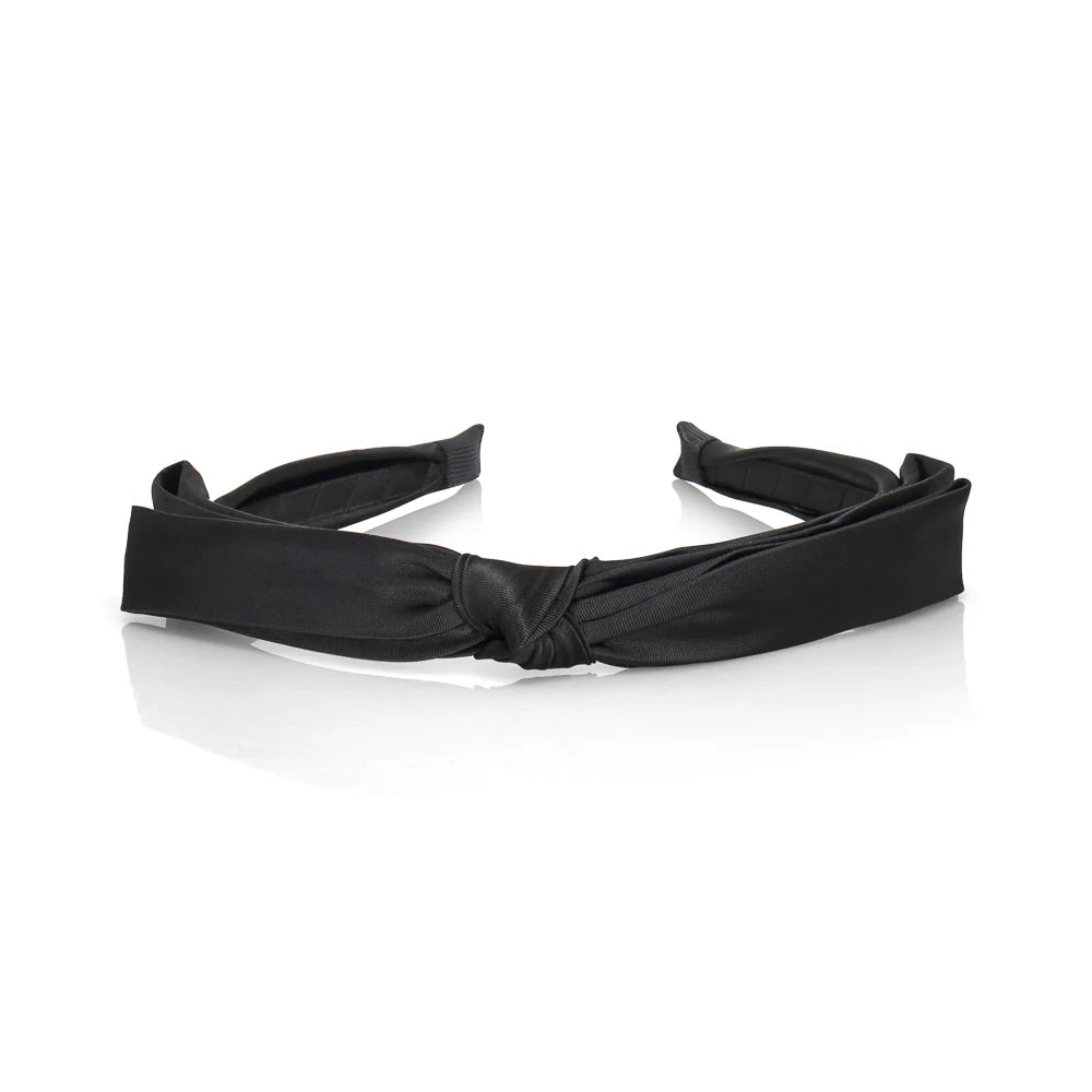 L L - TOP BOW SATIN HEADBAND