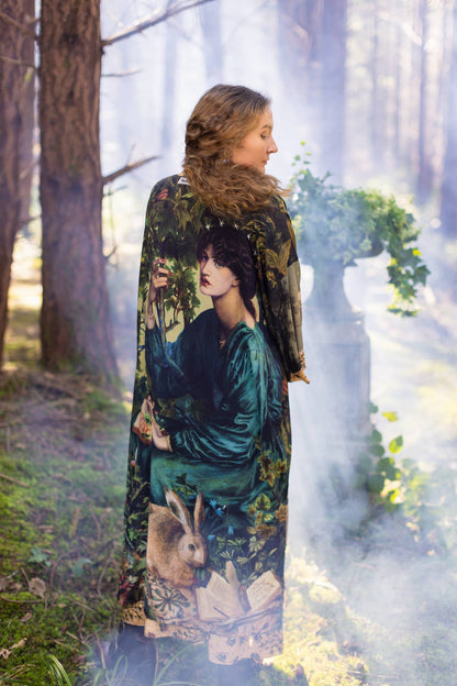 Bella Notte Opera Duster Kimono Robe w/Rabbit & Moon - Suttles & Seawinds