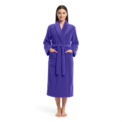 Terry Cotton Bathrobe 450 GSM - Unisex Plush Hotel & Spa - Suttles & Seawinds