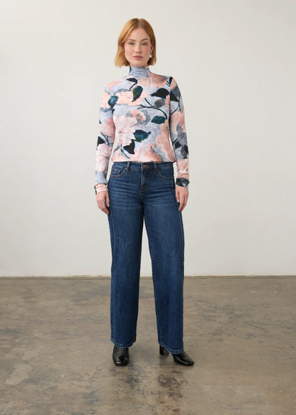 Long Sleeve Mock Neck Top