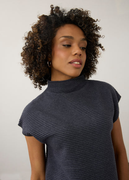 Ottoman Cap Sleeve Sweater