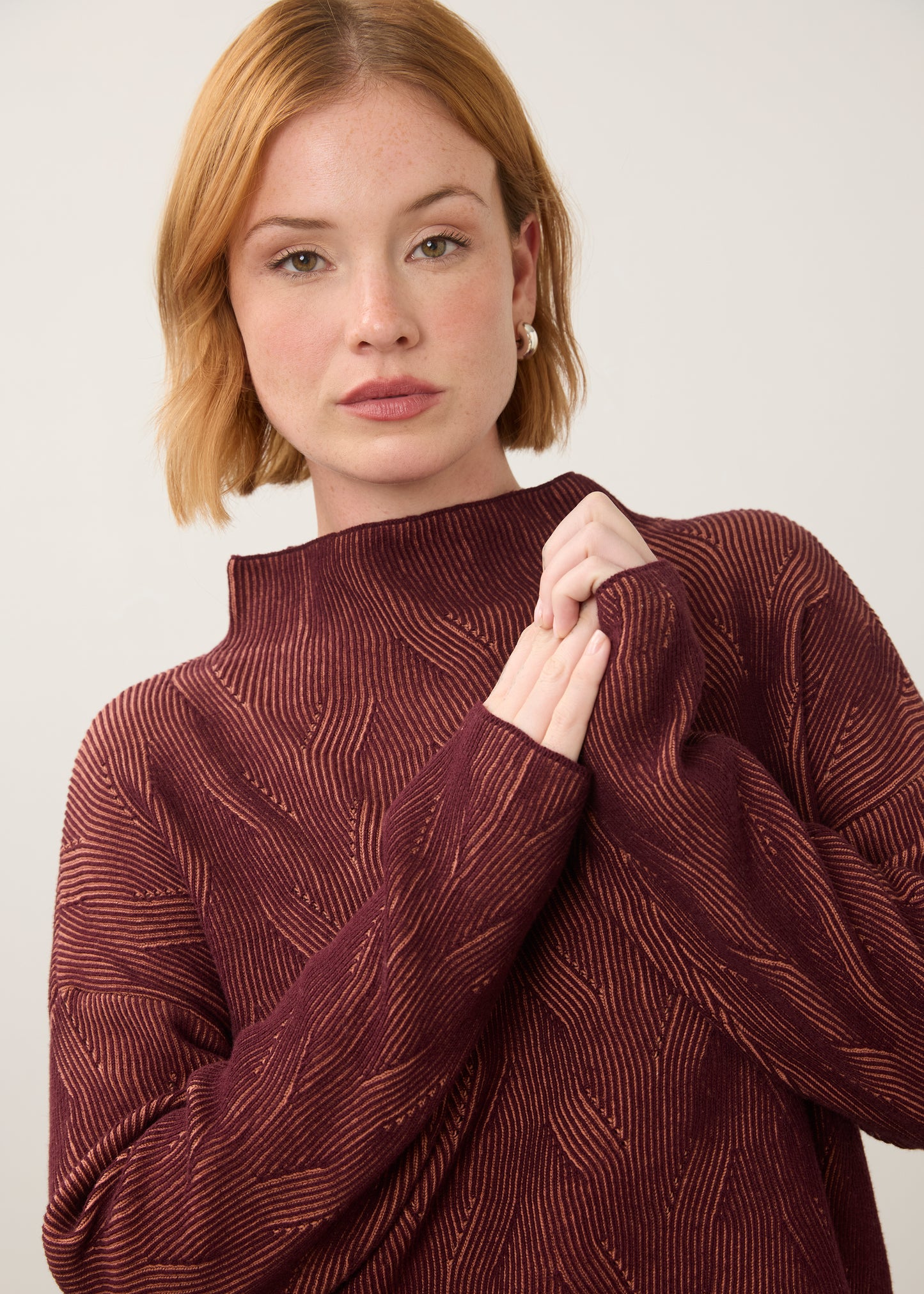 Long Sleeve Funnel Neck