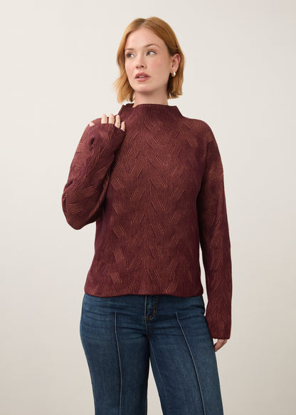 Long Sleeve Funnel Neck