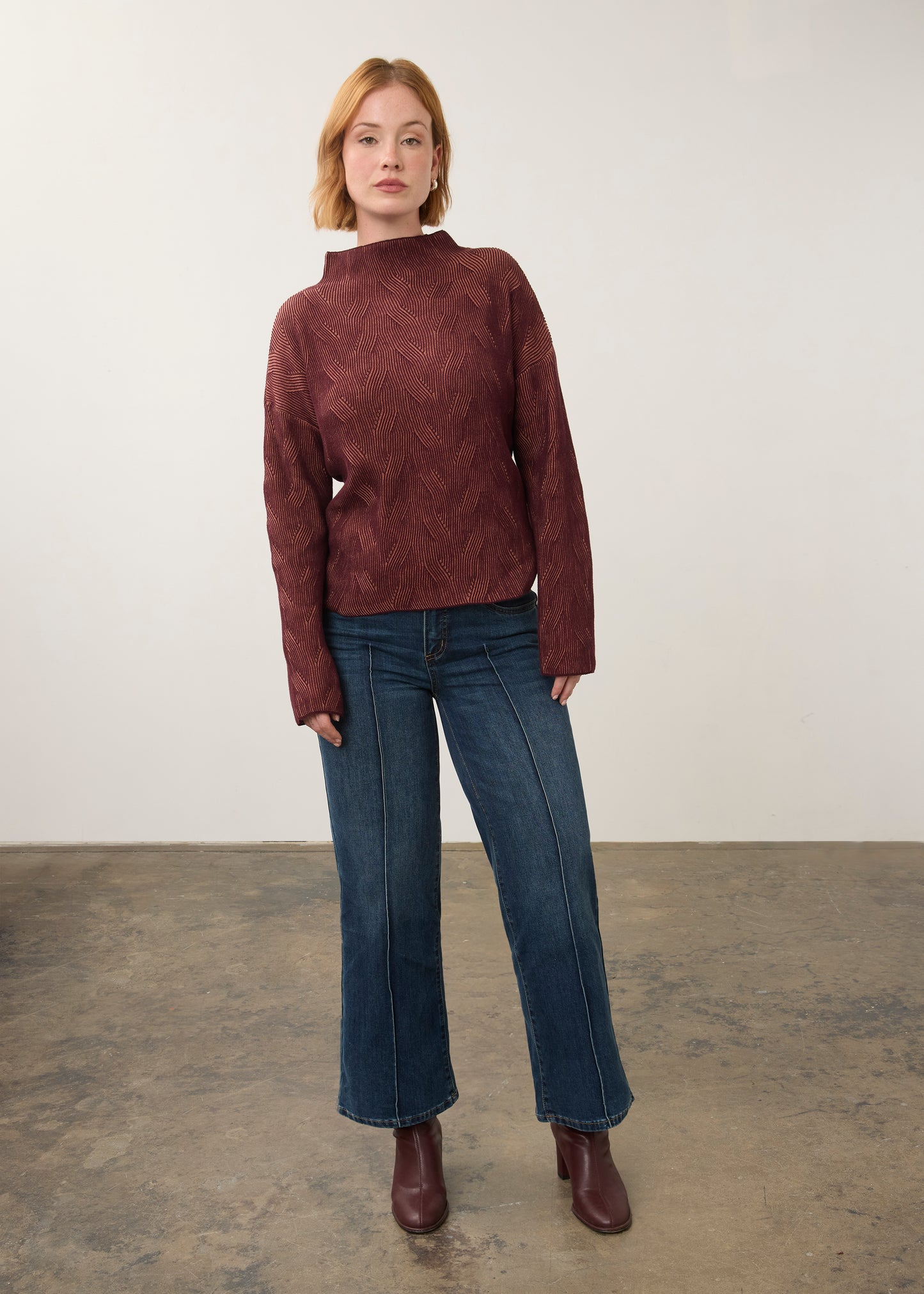 Long Sleeve Funnel Neck