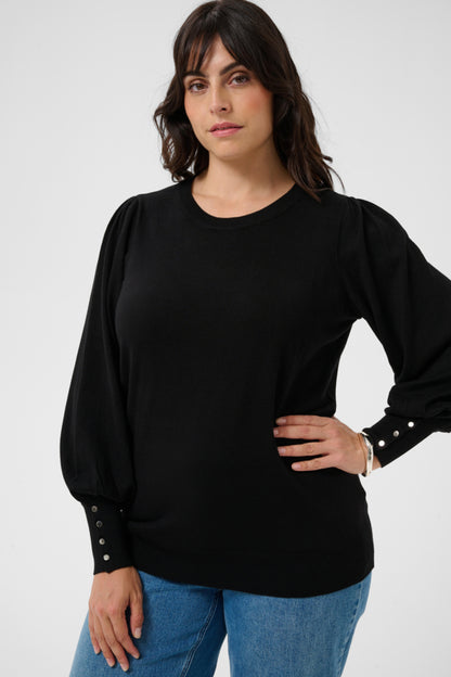 Lizzy Round Neck Pullover Buttons