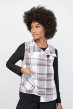 Load image into Gallery viewer, LIV - WINDOWPANE BROOKLYN VEST

