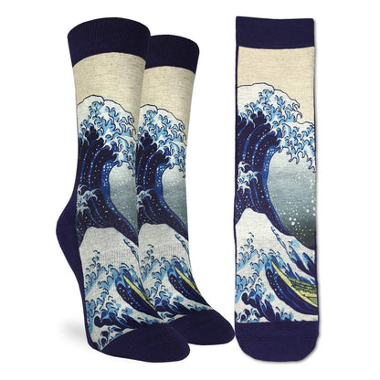Good Luck Sock - Women's The Great Wave off Kanagawa, Art Socks