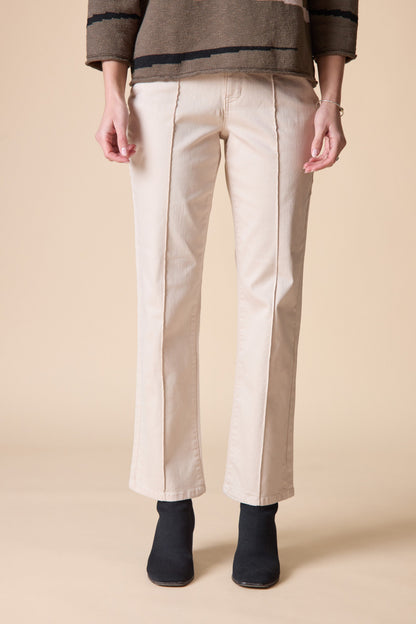 Seamed Flare in Dove Grey